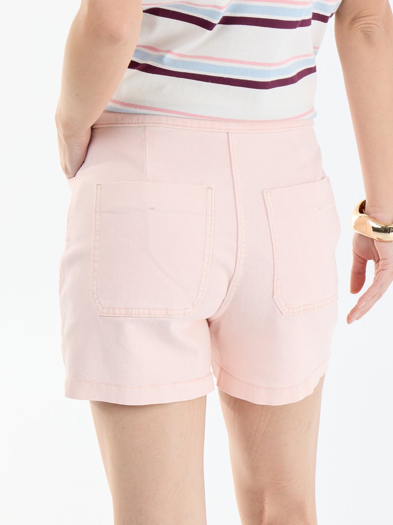 Falda pantalón vaquera Rosa - Kiabi