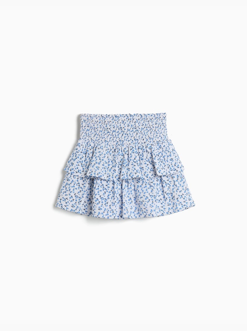 Falda-pantalones cortos estampados, mo fashion Azul - Kiabi