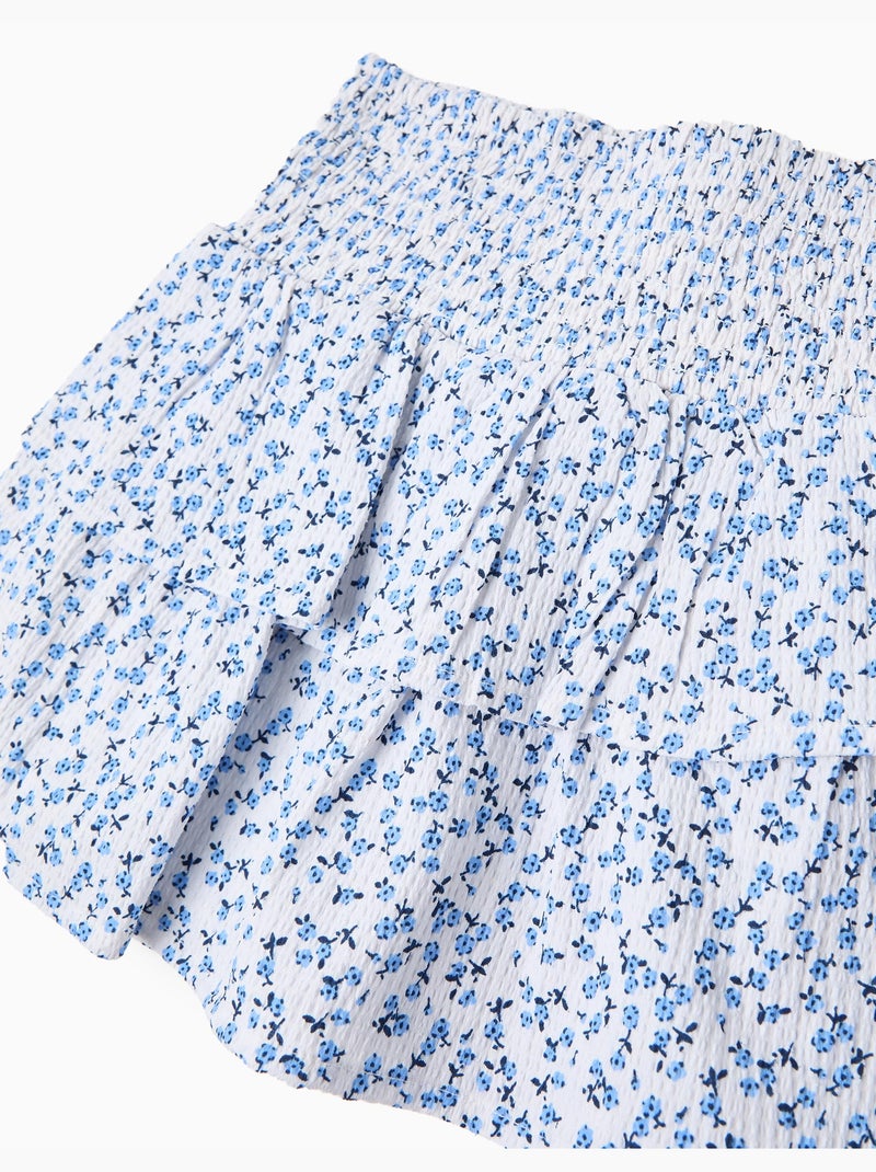 Falda-pantalones cortos estampados, mo fashion Azul - Kiabi