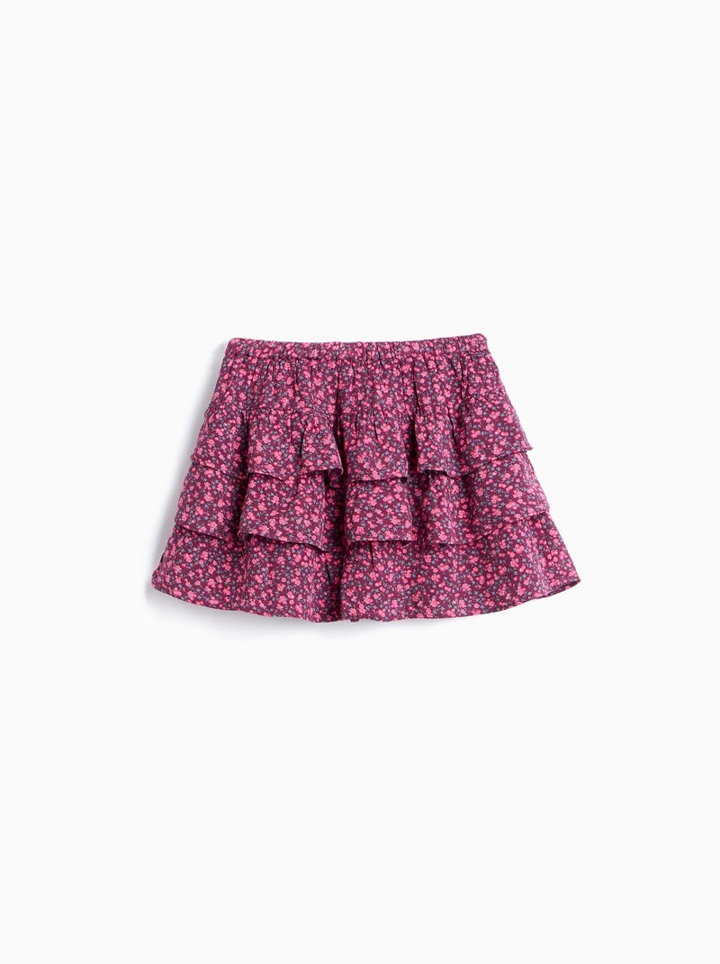Falda-pantalones cortos estampados, mo fashion Violeta - Kiabi