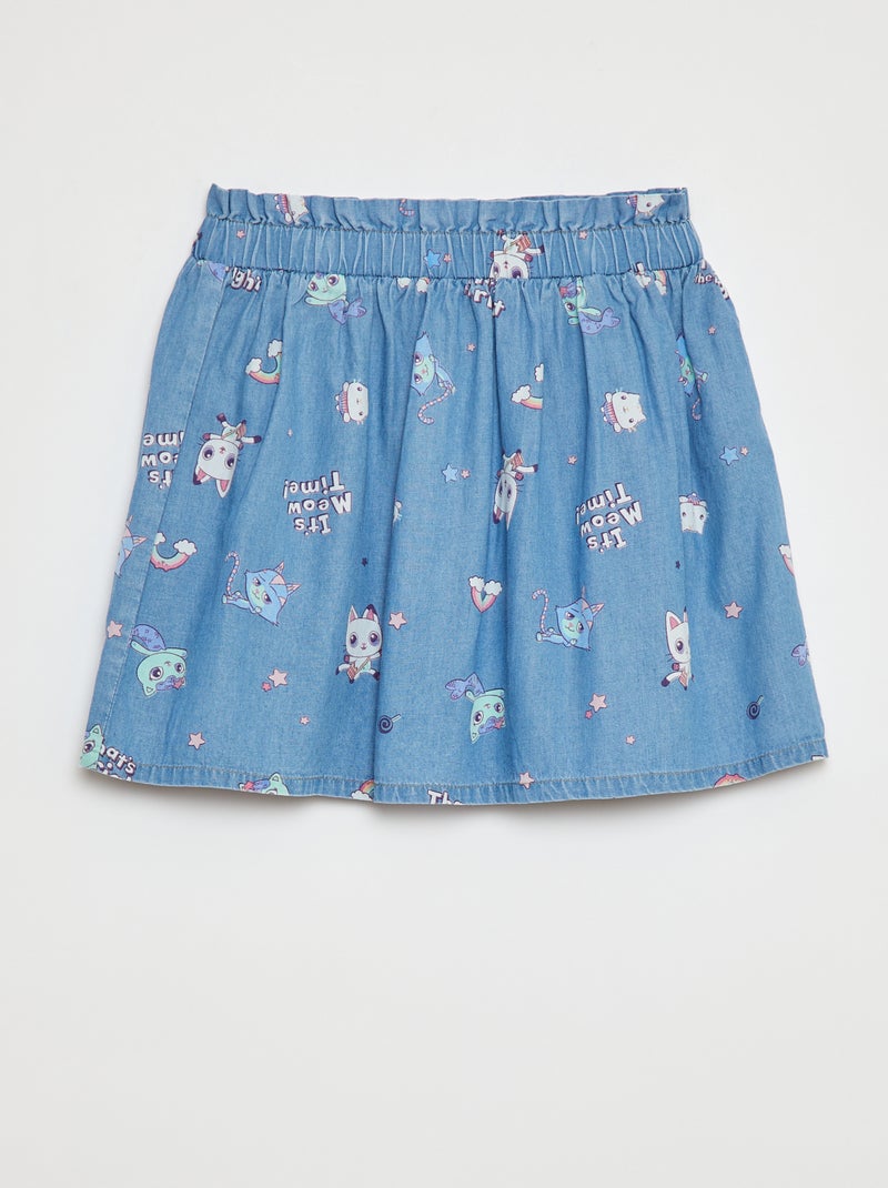 Falda paperbag 'La casa de muñecas de Gabby' AZUL - Kiabi