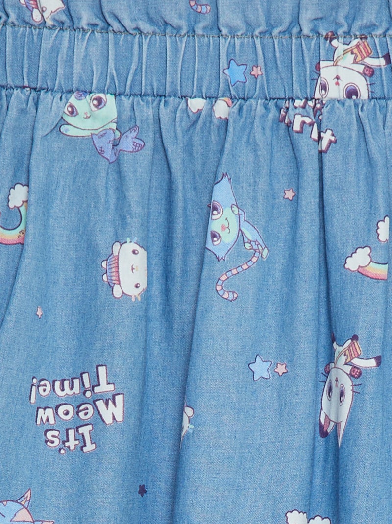 Falda paperbag 'La casa de muñecas de Gabby' AZUL - Kiabi