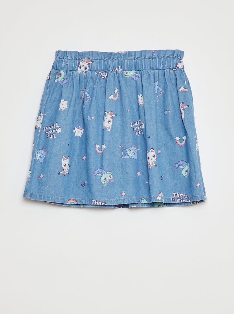 Falda paperbag 'La casa de muñecas de Gabby' AZUL - Kiabi