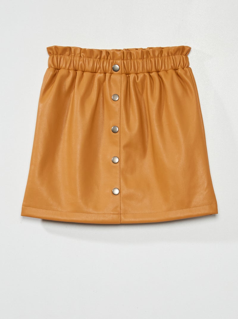Falda paperbag MARRON - Kiabi