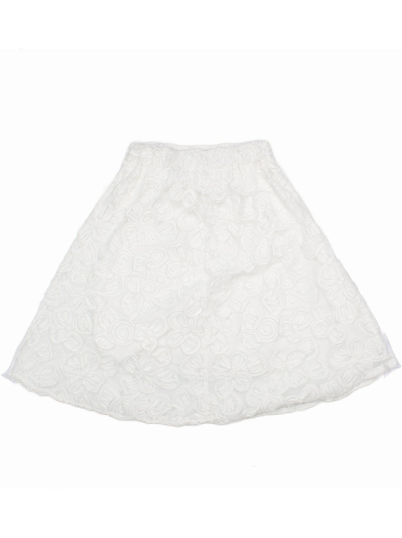 Falda para ponerse - Kids Star Blanco - Kiabi