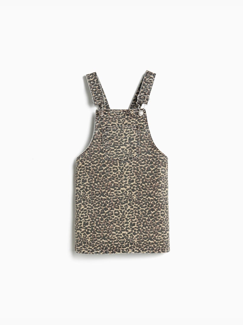 Falda peto animal print, MO Fashion Marrón - Kiabi