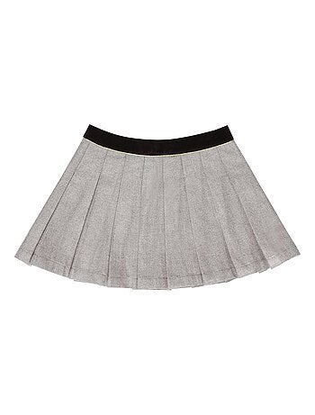 Falda plisada de invierno Niña | Lana Gris Ratón | LONDON