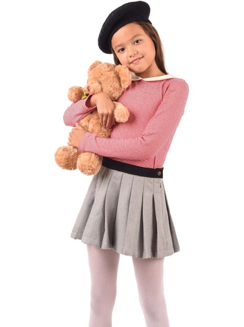 Falda plisada de invierno Niña | Lana Gris Ratón | LONDON - Kiabi