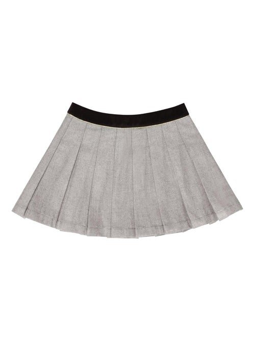 Falda plisada de invierno Niña | Lana Gris Ratón | LONDON - Kiabi