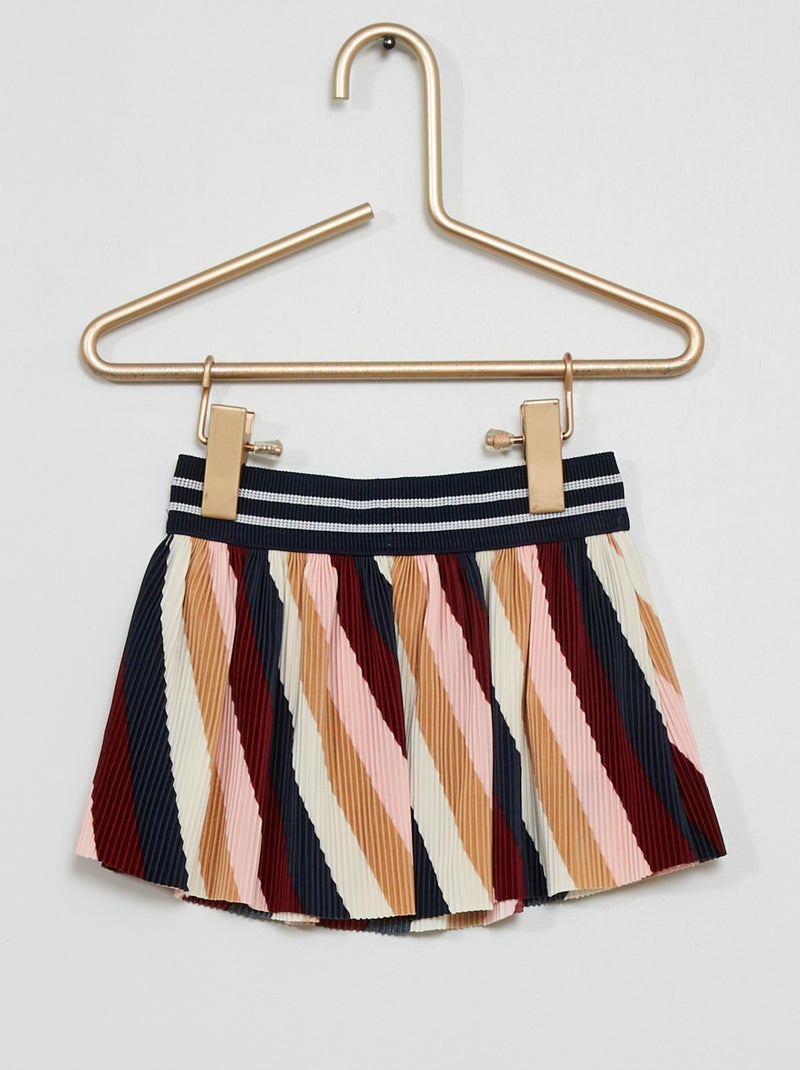 Falda plisada multicolor - Kiabi