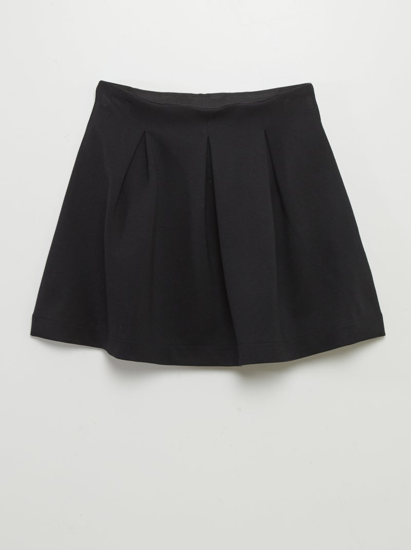 Falda plisada negro - Kiabi