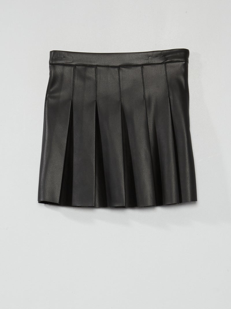 Falda plisada Negro - Kiabi