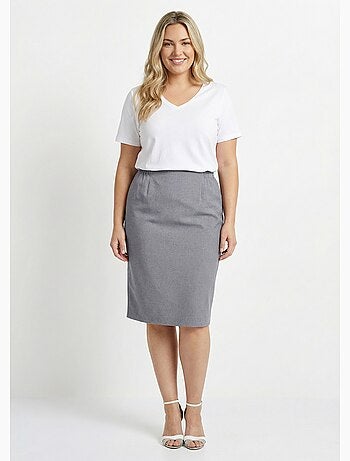 Falda recta de largo medio - Afibel