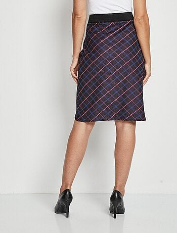 Falda recta de punto liso o jacquard - Afibel