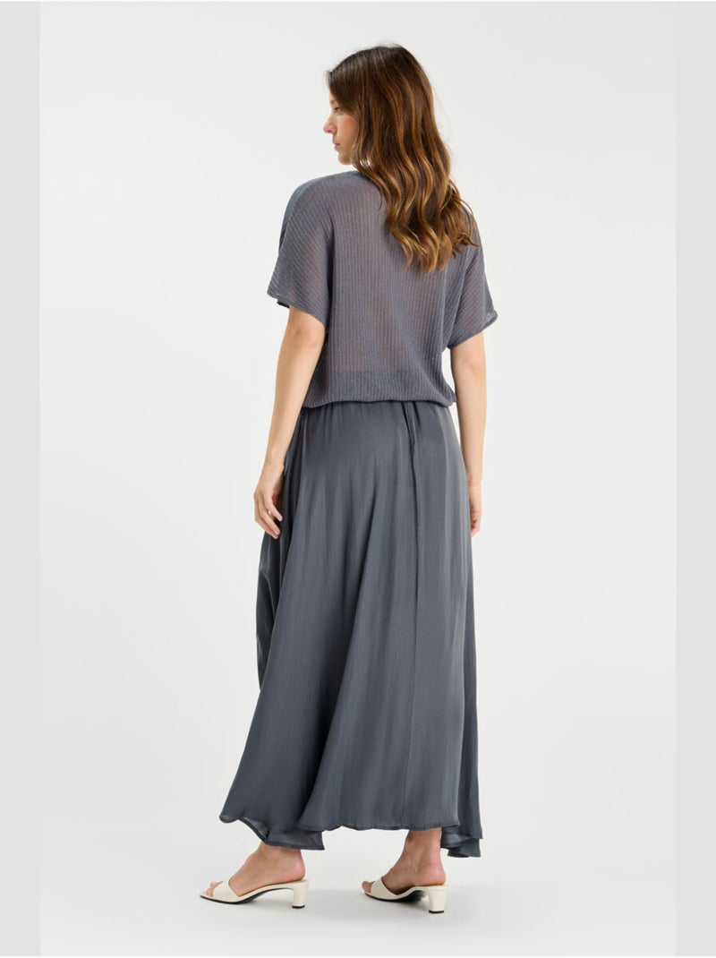 Falda recta EZIA Gris - Kiabi