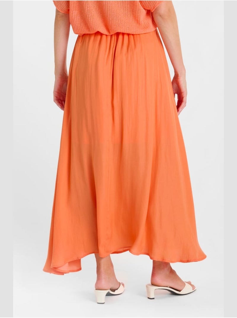 Falda recta EZIA Naranja - Kiabi