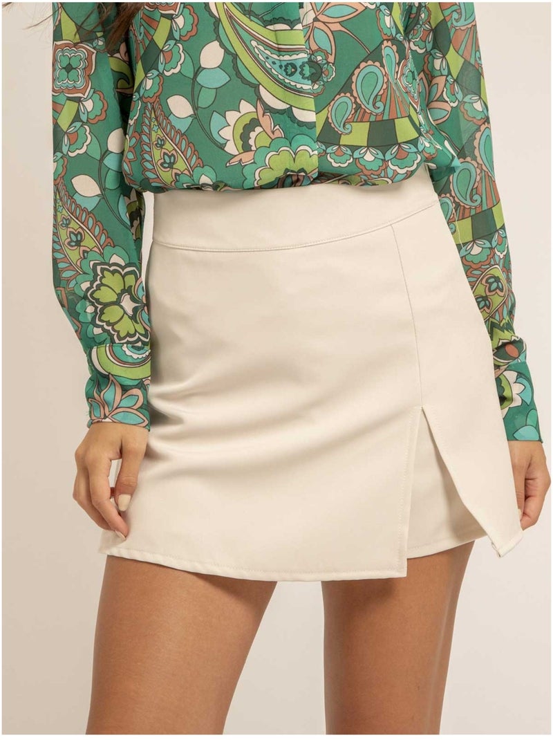 Falda short corta XENIA Crudo - Kiabi