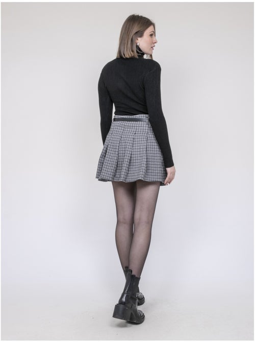 Falda-short plisada de cuadros XOMELLE - Kiabi Falda-short plisada de cuadros XOMELLE - Kiabi