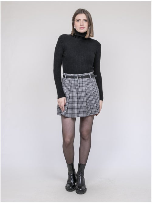 Falda-short plisada de cuadros XOMELLE - Kiabi Falda-short plisada de cuadros XOMELLE - Kiabi