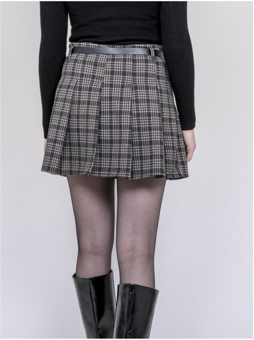 Falda-short plisada de cuadros XOMELLE - Kiabi Falda-short plisada de cuadros XOMELLE - Kiabi