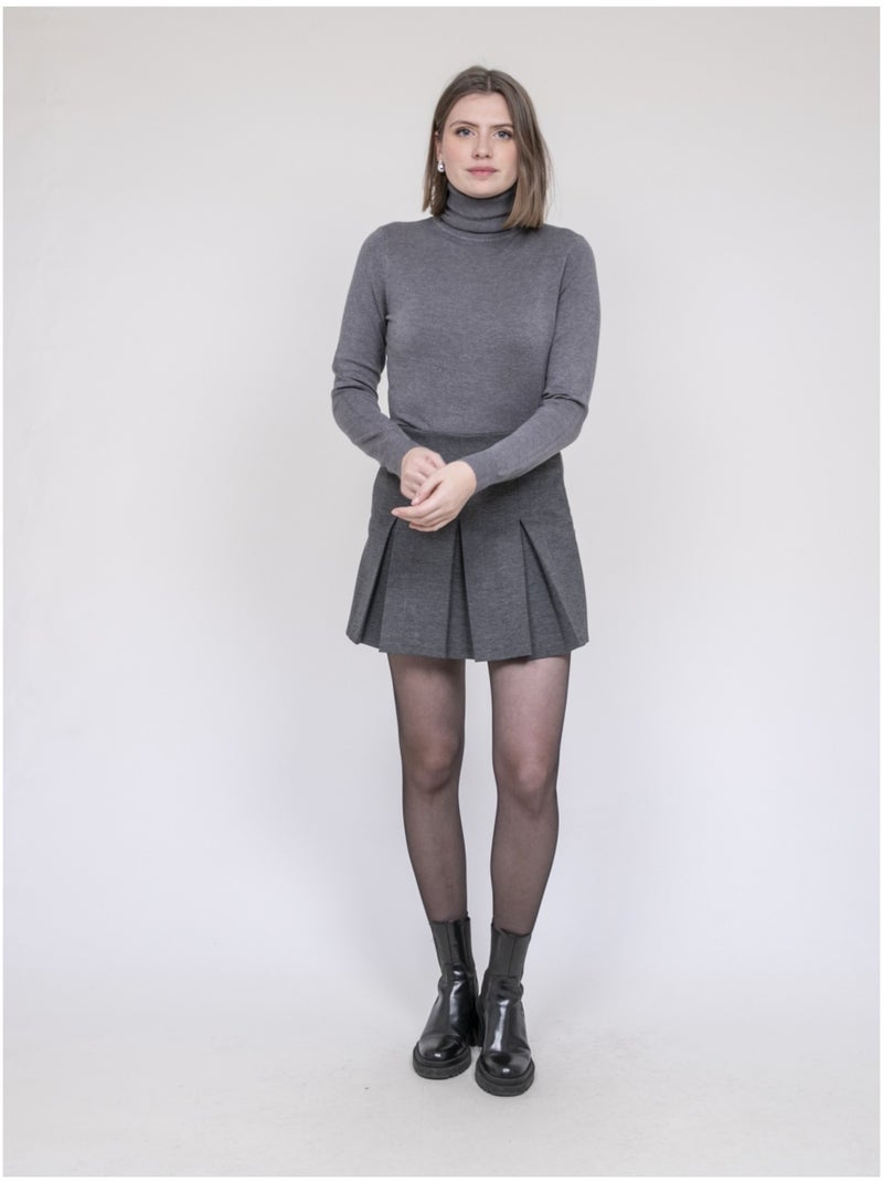 Falda-short plisada XIAOMI Gris - Kiabi