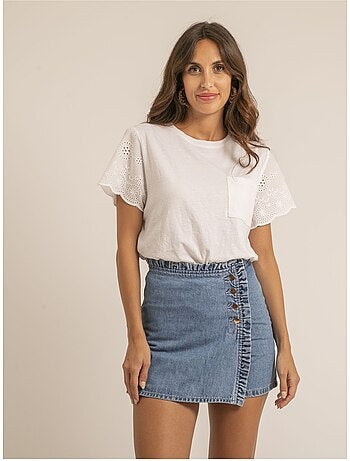 Falda short vaquera XADELIA