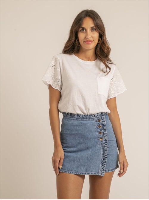 Falda short vaquera XADELIA - Kiabi Falda short vaquera XADELIA - Kiabi