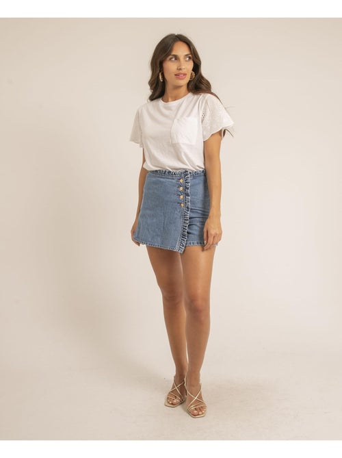 Falda short vaquera XADELIA - Kiabi Falda short vaquera XADELIA - Kiabi