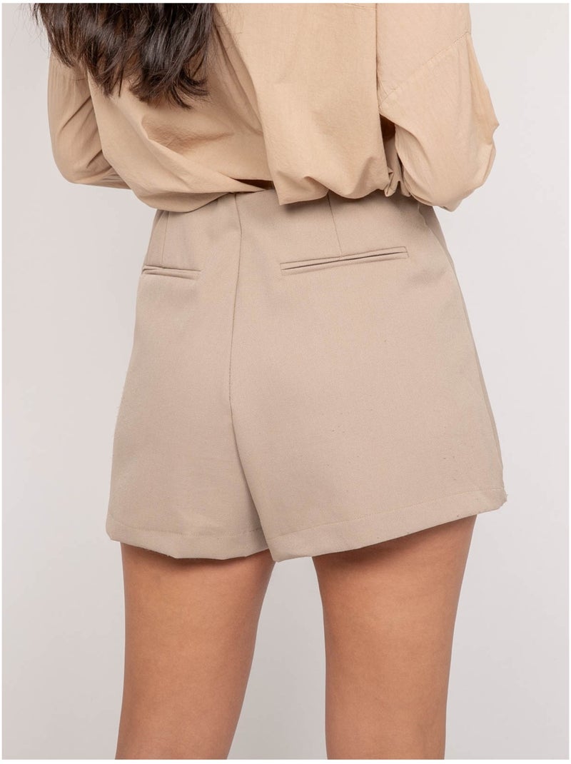Falda short XAMINA Beige - Kiabi