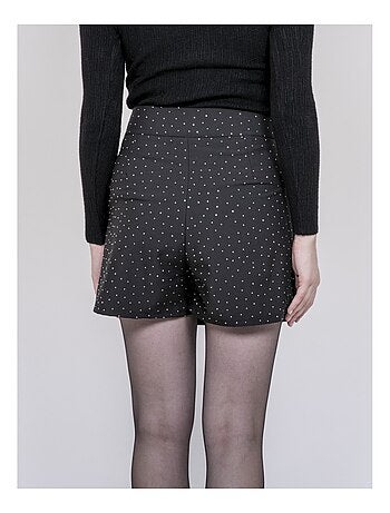 Falda-shorts con strass XILENA