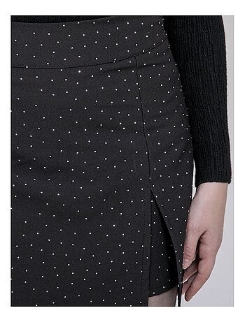 Falda-shorts con strass XILENA