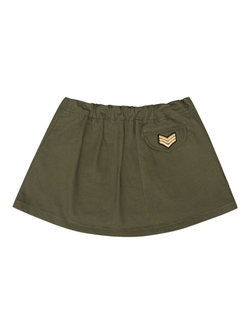 Falda trapecio Verde Kaki Niña | MINI SKA - Kiabi