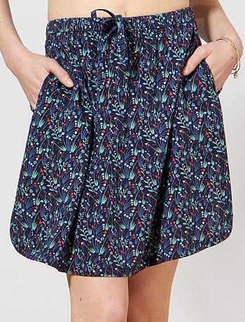 Falda vaporosa de flores - Kiabi