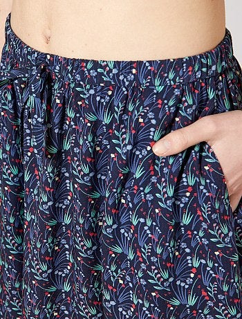 Falda vaporosa de flores - Kiabi