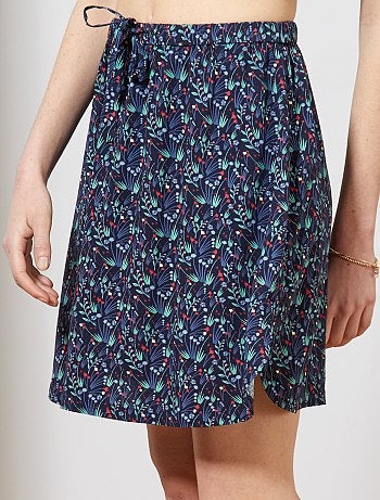 Falda vaporosa de flores - Kiabi