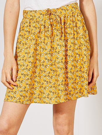 Falda vaporosa estampada - Kiabi