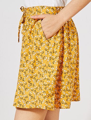 Falda vaporosa estampada - Kiabi