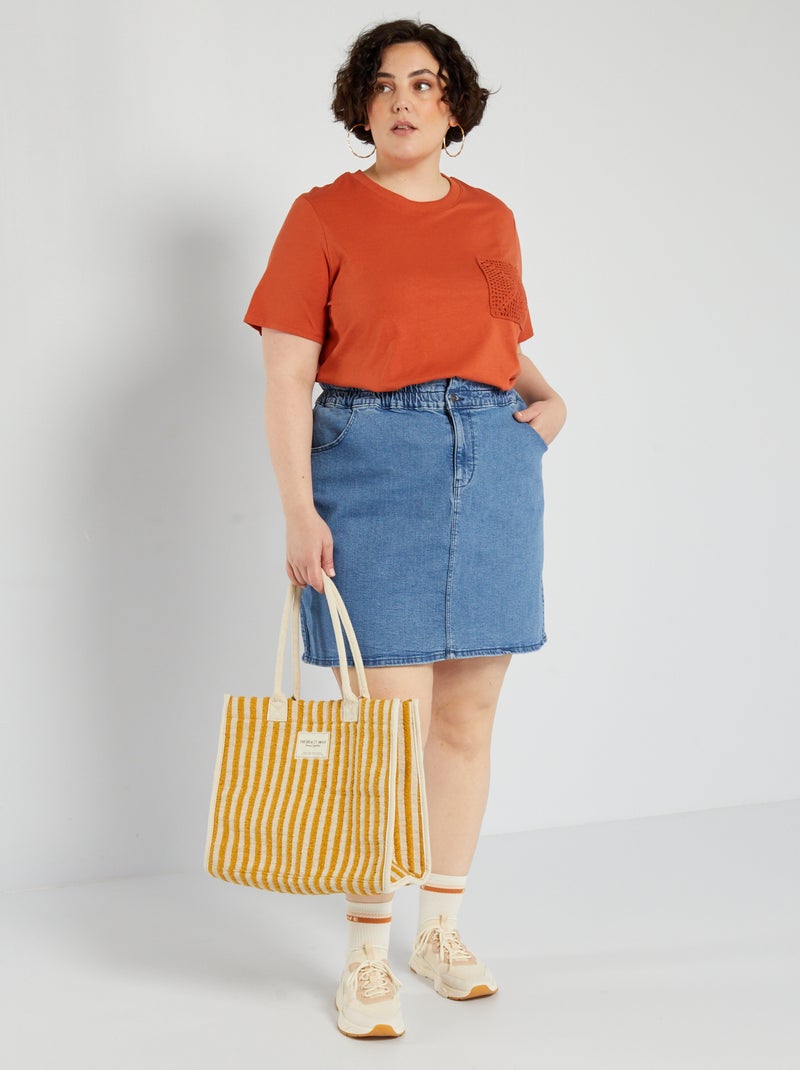 Falda vaquera AZUL - Kiabi