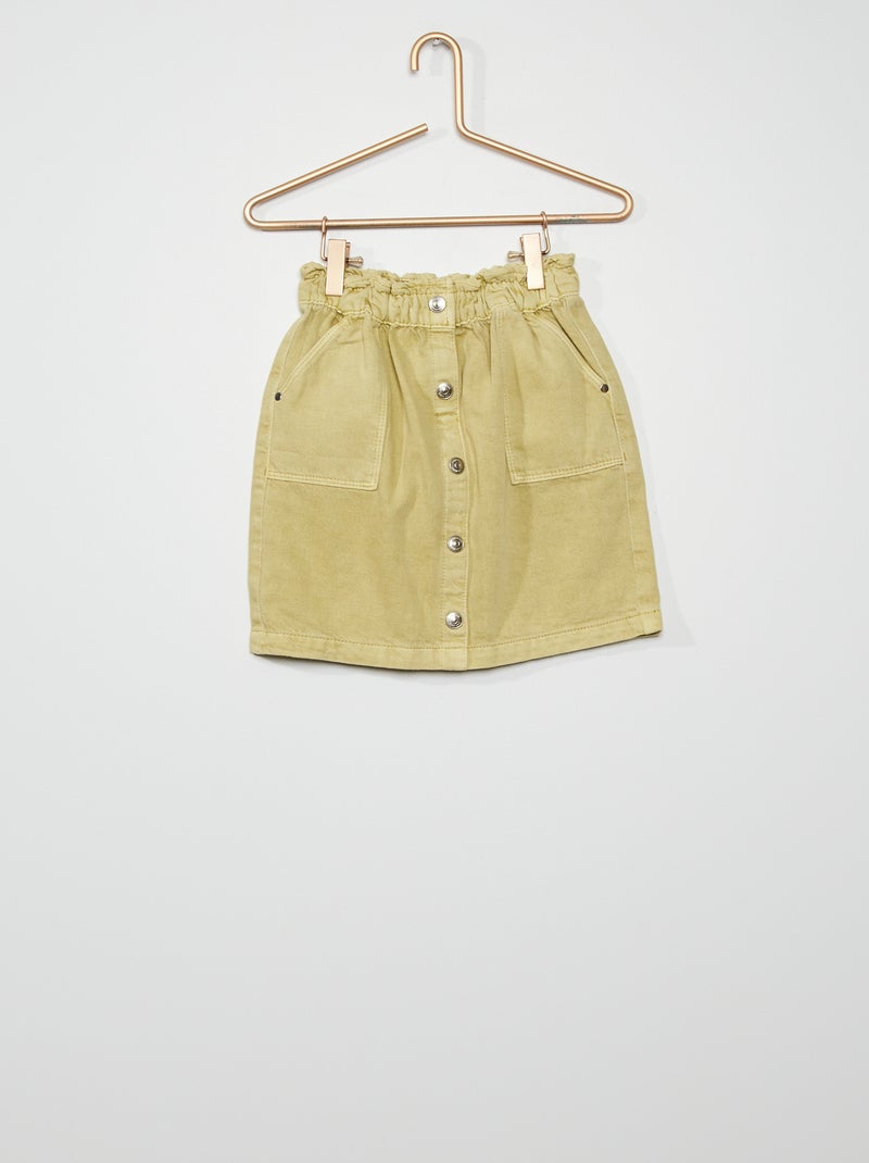 Falda vaquera beige - Kiabi