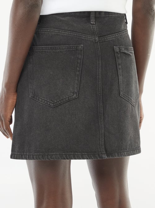 Falda vaquera bolsillos trenzados - Kiabi