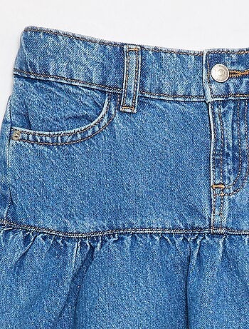 Falda vaquera con volantes