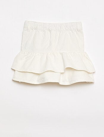 Falda vaquera con volantes