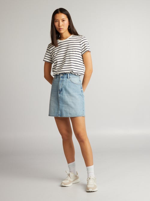 Falda vaquera corta - Kiabi