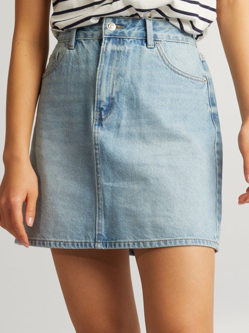 Falda vaquera corta - Kiabi