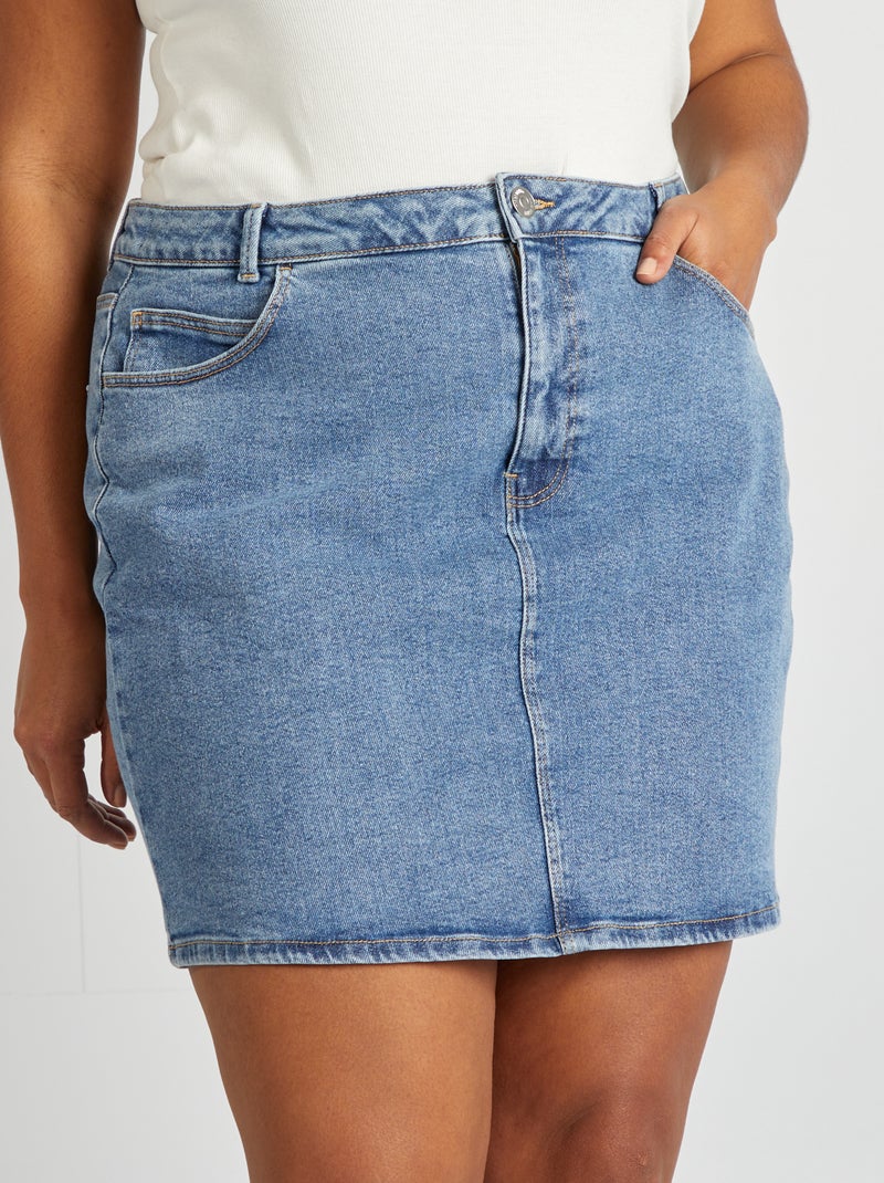 Falda vaquera corta AZUL - Kiabi