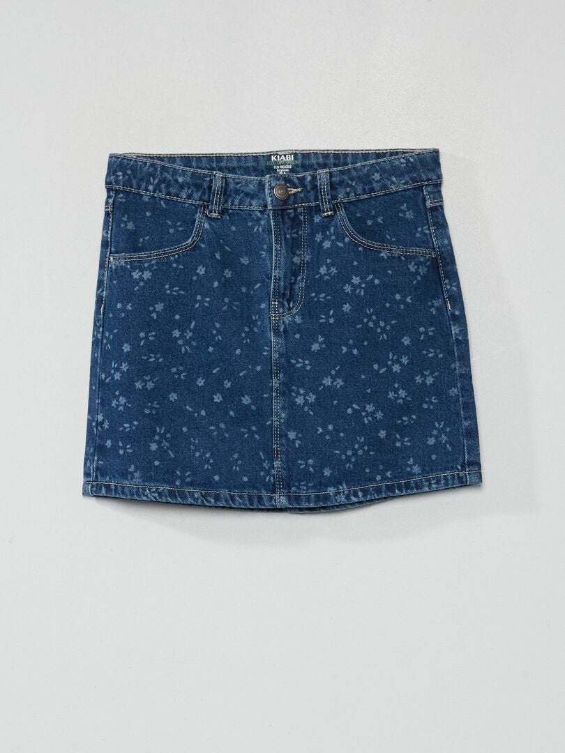 Falda vaquera corta AZUL - Kiabi