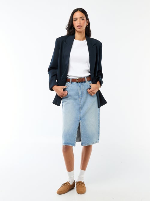 Falda vaquera de 5 bolsillos - Kiabi