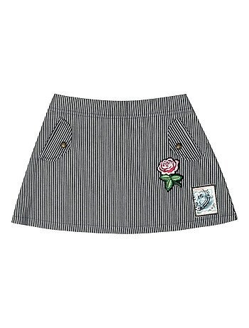 Falda vaquera de mezclilla Niña | Rayas Azul y Blancas | MINI SKA