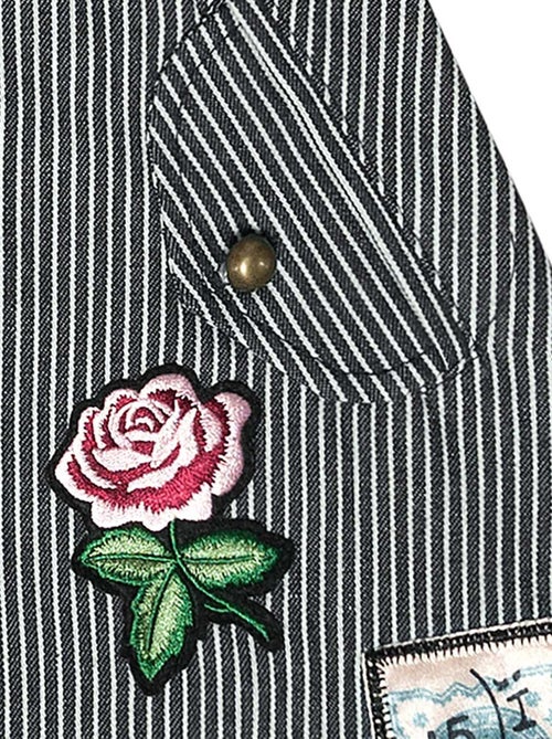 Falda vaquera de mezclilla Niña | Rayas Azul y Blancas | MINI SKA - Kiabi
