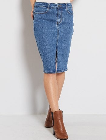 Falda vaquera de tubo - Kiabi